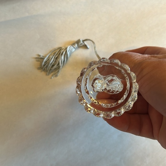 EUC Lenox bride and groom 2008 crystal Christmas ornament in original box - Picture 8 of 16